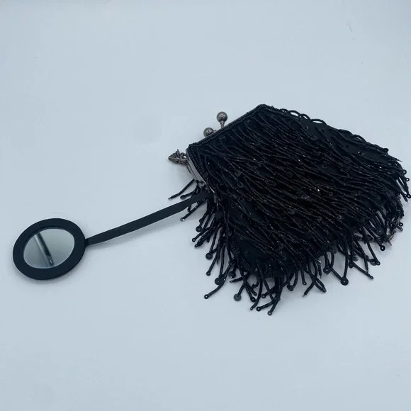 Valerie Stevens Black Beaded Clutch - Picture 5 of 10